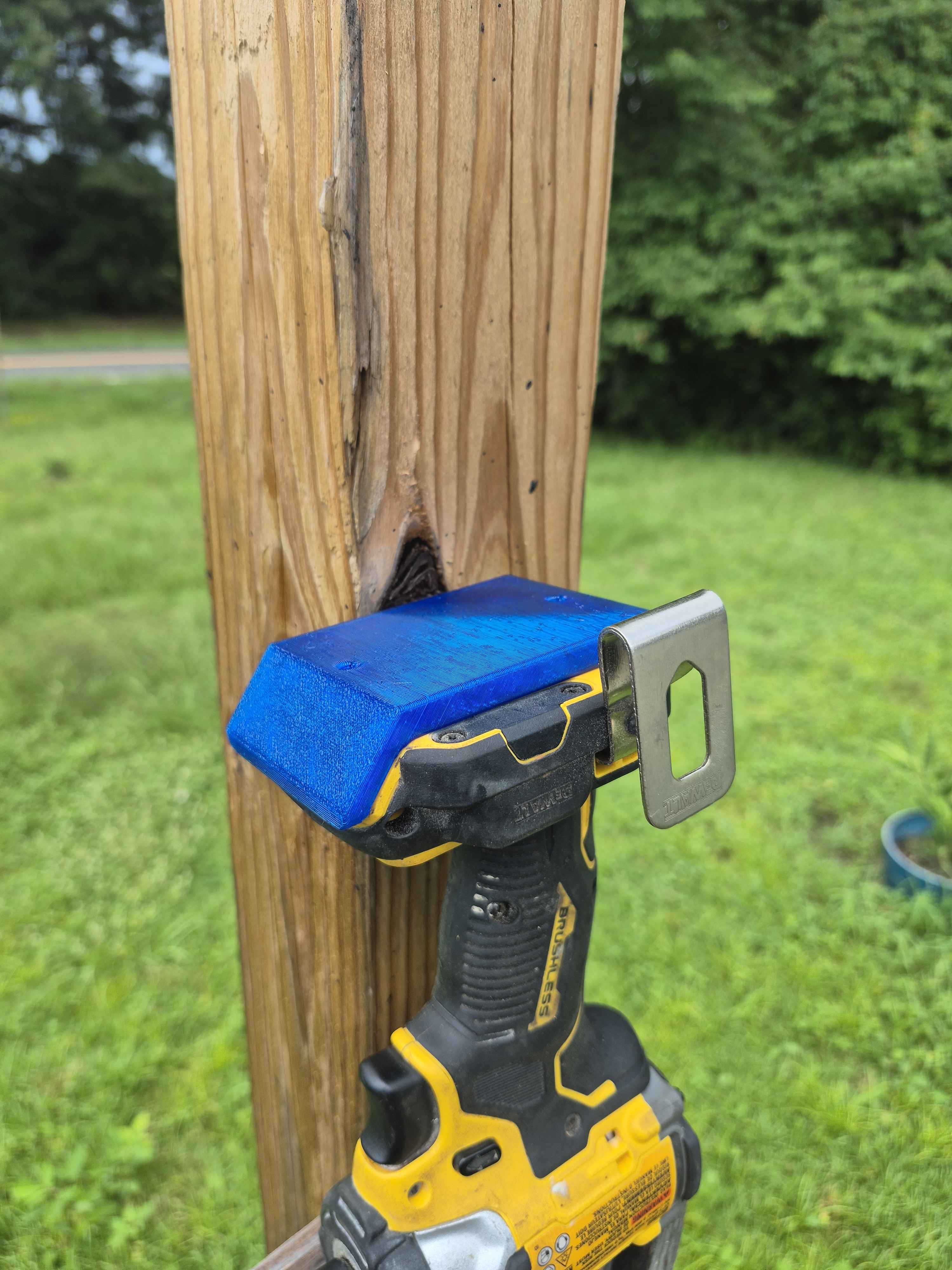 Cordless tool holder